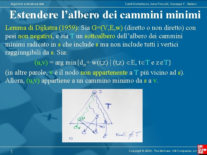 Algoritmi e strutture dati Camil Demetrescu, Irene Finocchi, Giuseppe F. Italiano Estendere l’albero dei