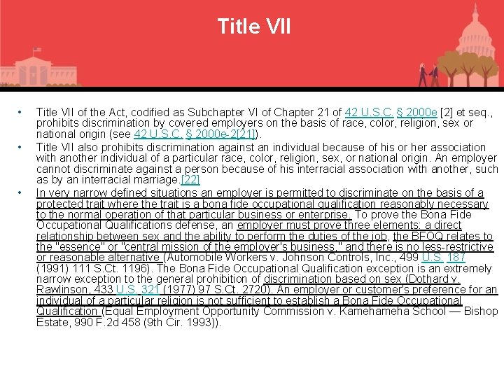 Title VII • • • Title VII of the Act, codified as Subchapter VI