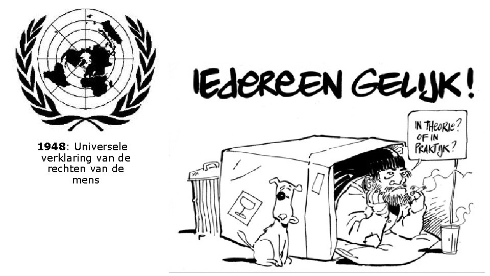1948: Universele verklaring van de rechten van de mens 