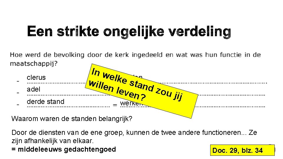 clerus adel derde stand In w elkbidden wille e stan d zo n lestrijden