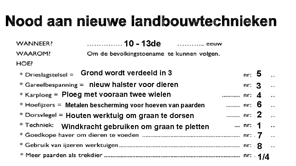 10 - 13 de Grond wordt verdeeld in 3 nieuw halster voor dieren Ploeg