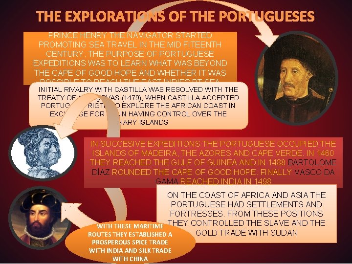 THE EXPLORATIONS OF THE PORTUGUESES PRINCE HENRY THE NAVIGATOR STARTED PROMOTING SEA TRAVEL IN