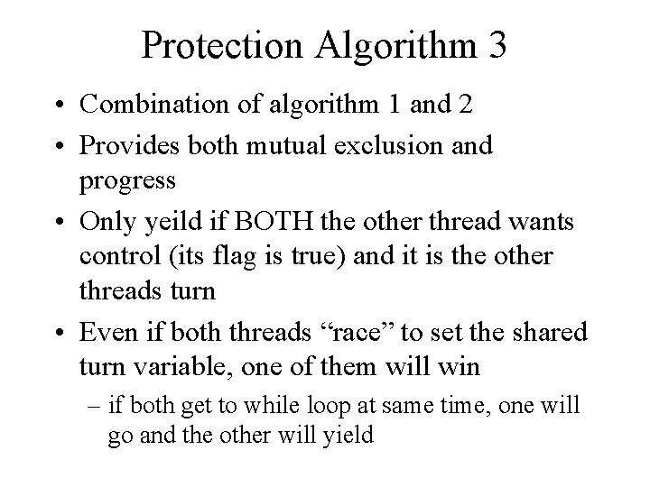 Protection Algorithm 3 • Combination of algorithm 1 and 2 • Provides both mutual