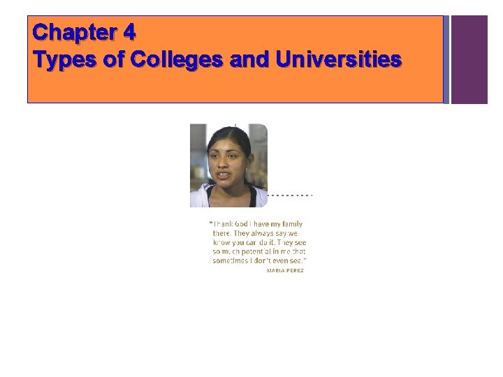 Chapter 4 Types of Colleges and Universities Chapter 4 Types of Colleges and Universities
