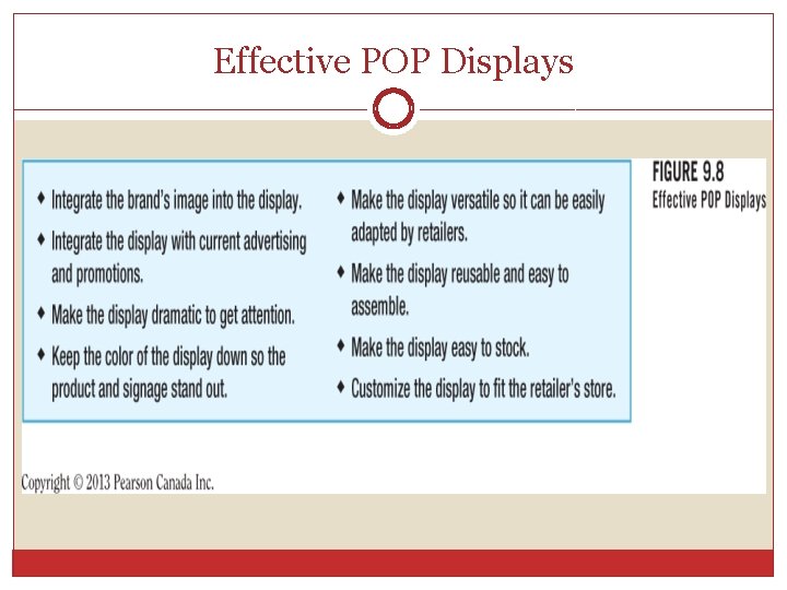 Effective POP Displays 