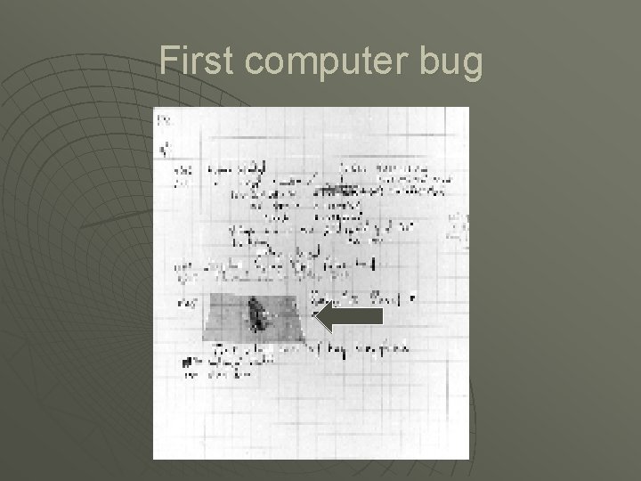 First computer bug 