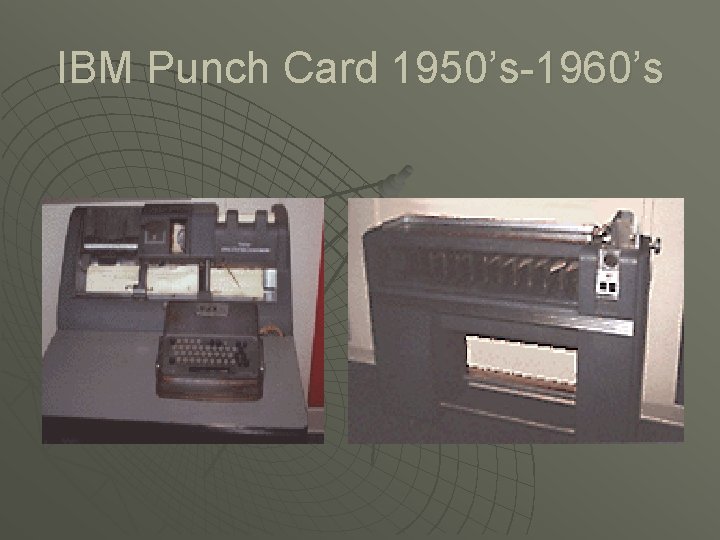 IBM Punch Card 1950’s-1960’s 