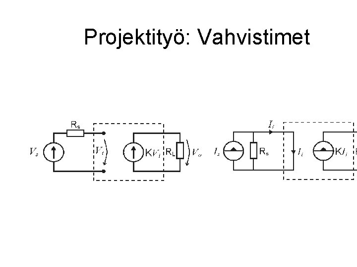 Projektityö: Vahvistimet 