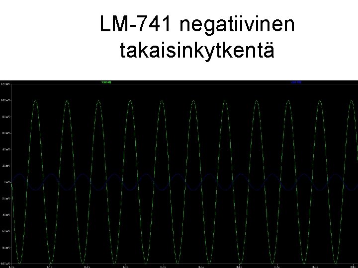LM-741 negatiivinen takaisinkytkentä 