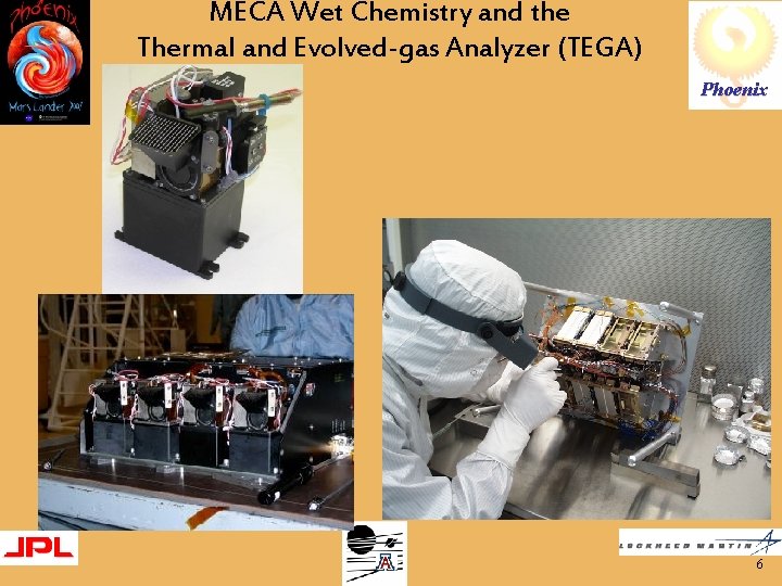 MECA Wet Chemistry and the Thermal and Evolved-gas Analyzer (TEGA) Phoenix 6 