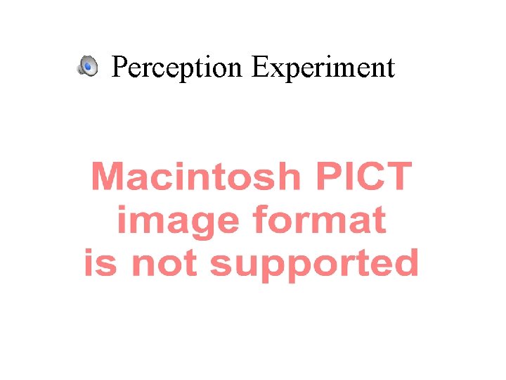 Perception Experiment 