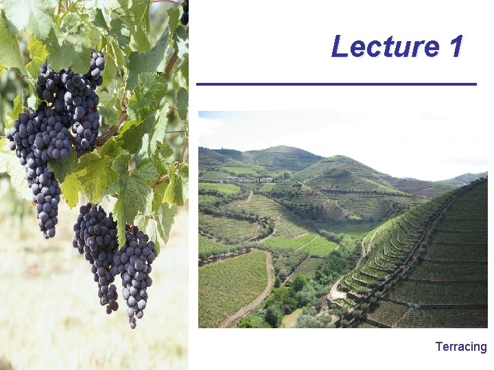 Lecture 1 Terracing 