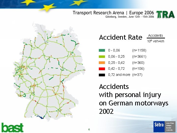 Accident Rate 0 - 0, 06 (n=1158) 0, 06 - 0, 25 (n=3661) 0,