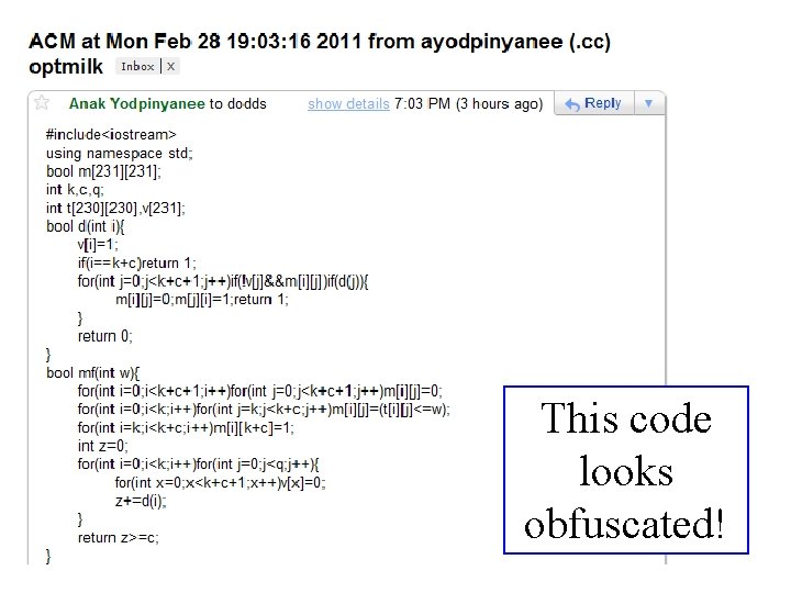 This code looks obfuscated! 