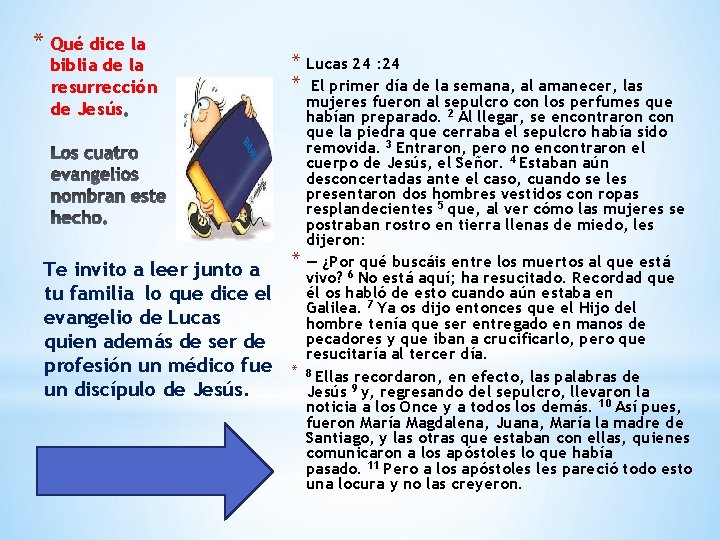 * Qué dice la biblia de la resurrección de Jesús Te invito a leer