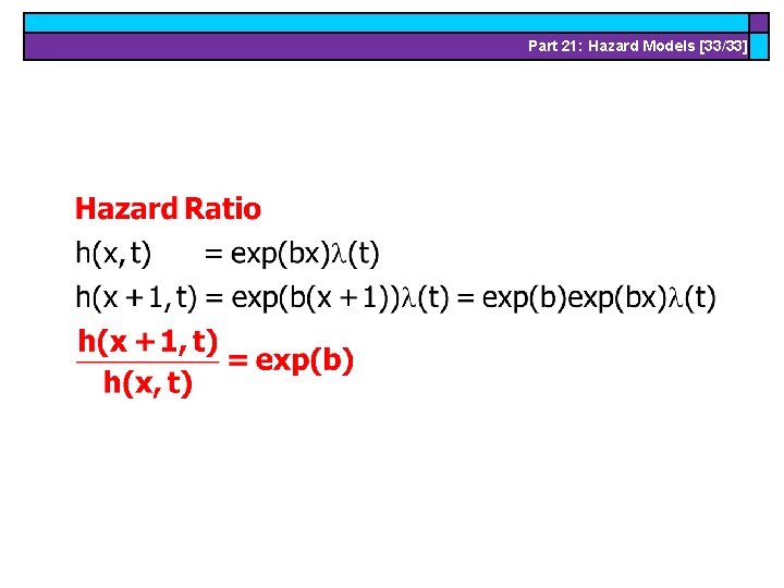 Part 21: Hazard Models [33/33] 