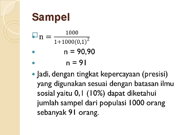Sampel � 