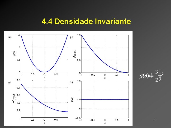 4. 4 Densidade Invariante 53 