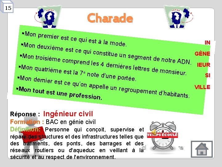 15 Charade §Mon prem §Mon deux ier est ce q ième est ce ui