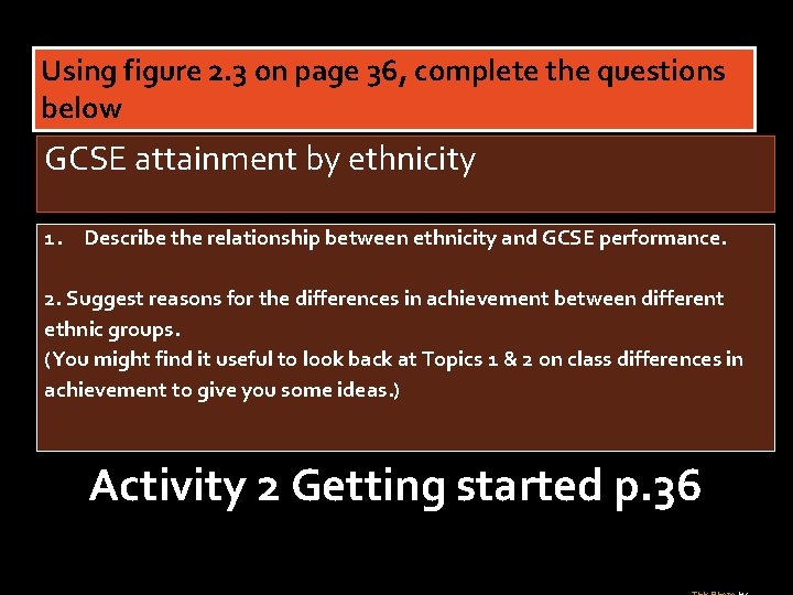 Topic 3 ethnic differences in achievement Part 1