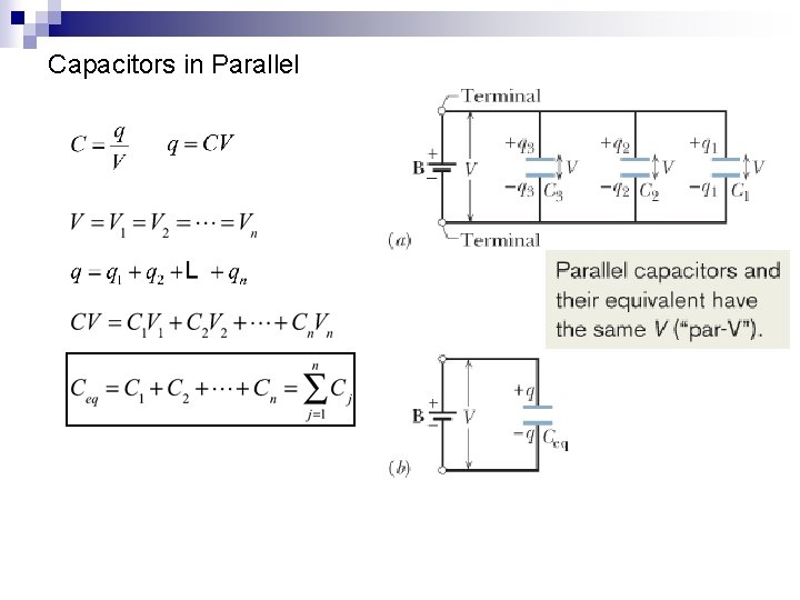 Capacitors in Parallel 