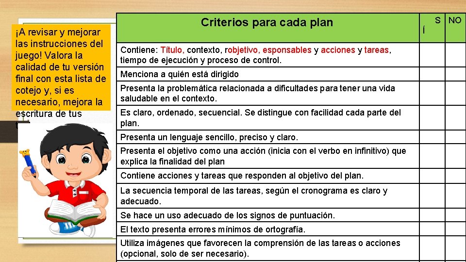 ¡A revisar y mejorar las instrucciones del juego! Valora la calidad de tu versión