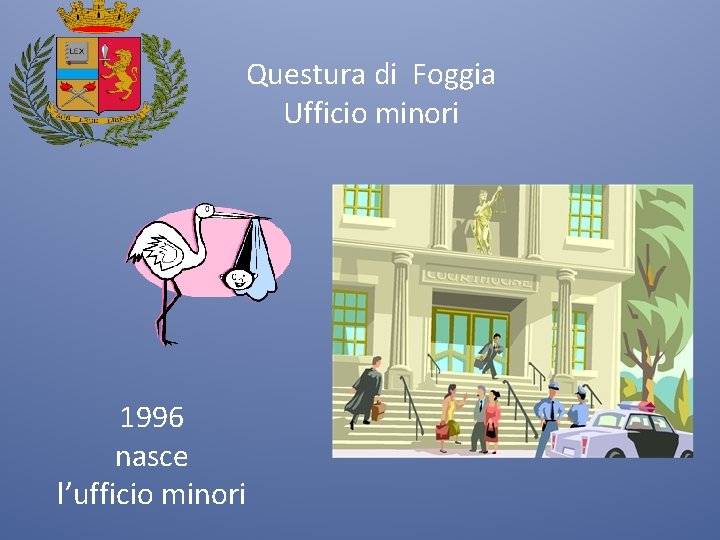 Questura di Foggia Ufficio minori 1996 nasce l’ufficio minori 