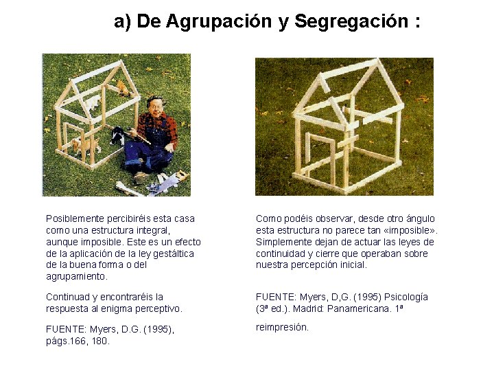 a) De Agrupación y Segregación : Posiblemente percibiréis esta casa como una estructura integral,