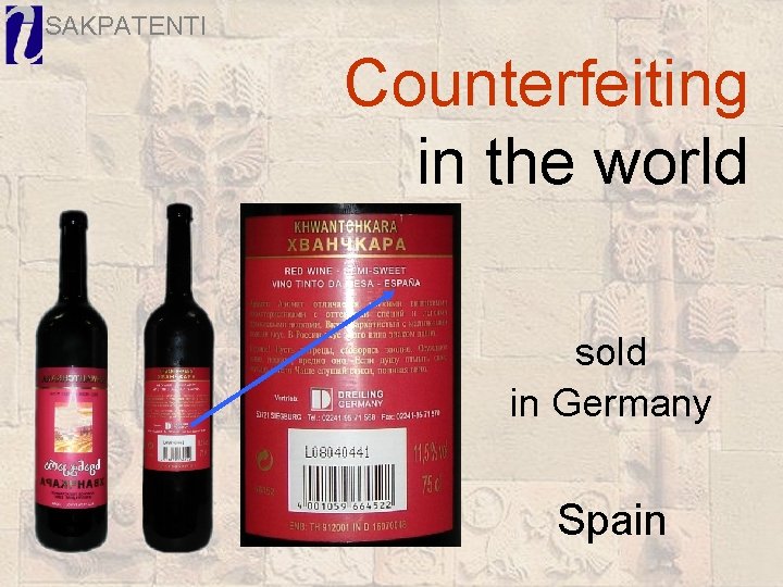 SAKPATENTI Counterfeiting in the world sold in Germany Spain 
