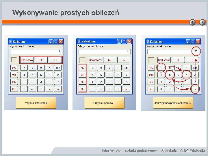 Wykonywanie prostych obliczeń Informatyka – szkoła podstawowa – Scholaris - © DC Edukacja 