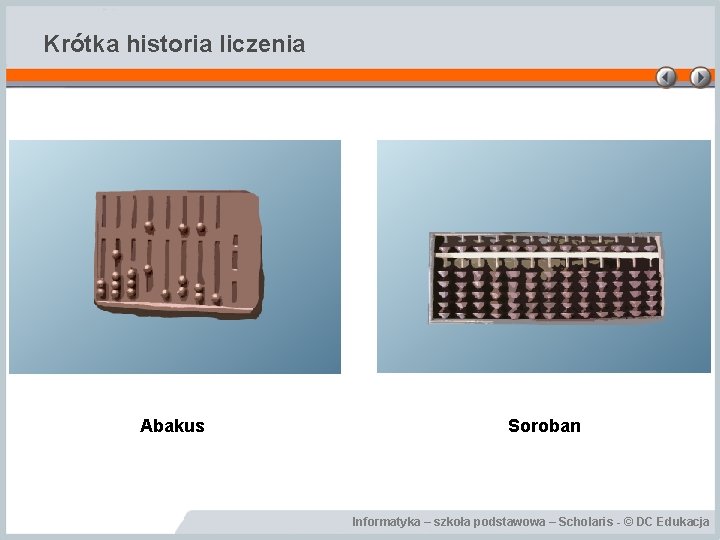 Krótka historia liczenia Abakus Soroban Informatyka – szkoła podstawowa – Scholaris - © DC