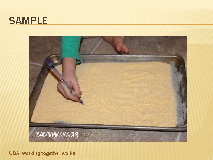SAMPLE UDAI working together works 