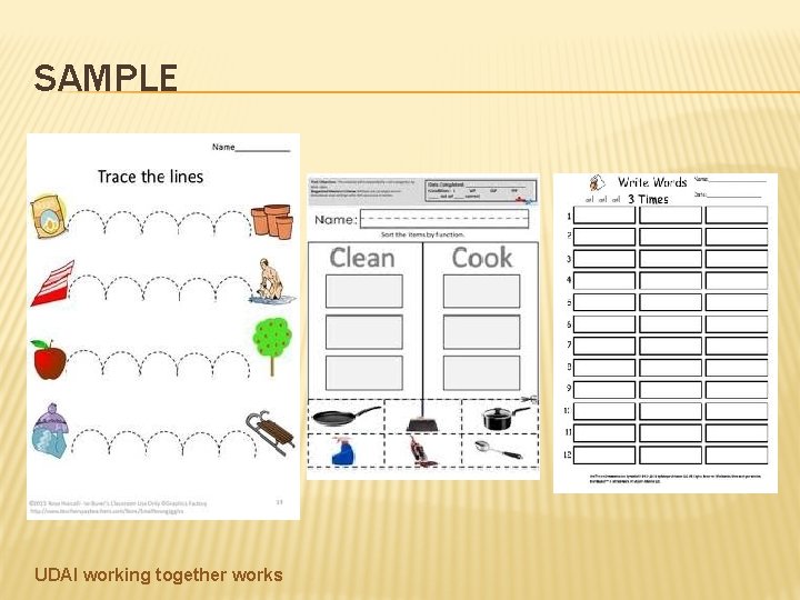 SAMPLE UDAI working together works 