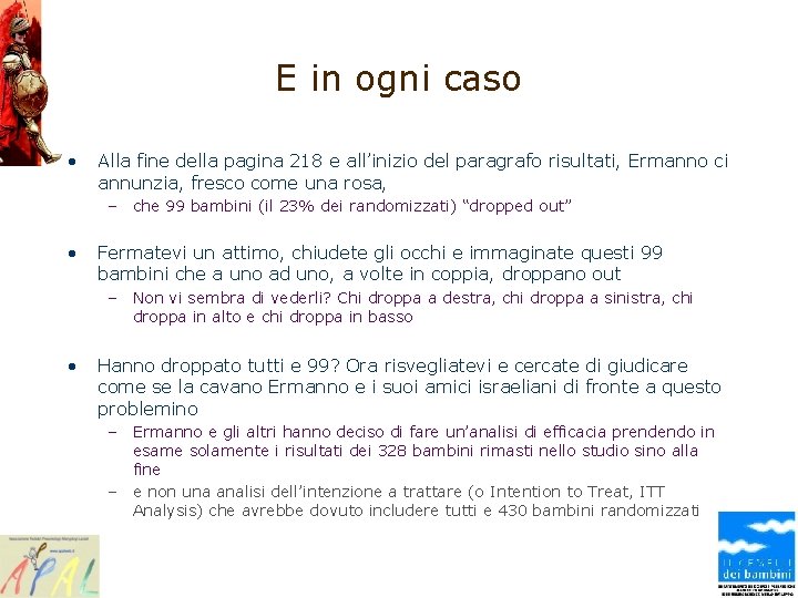 E in ogni caso • Alla fine della pagina 218 e all’inizio del paragrafo