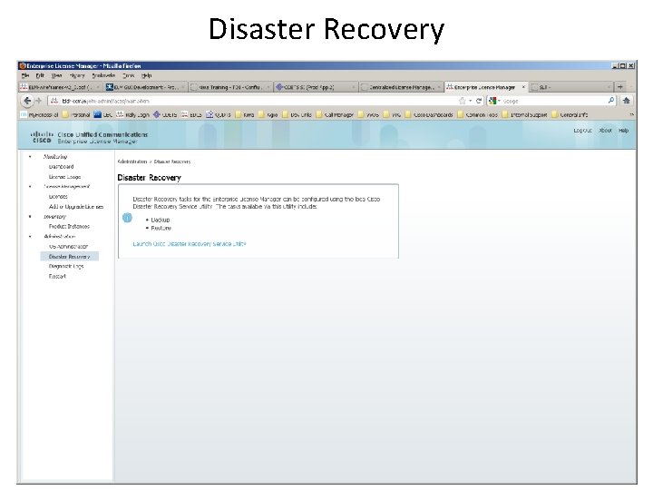 Disaster Recovery 