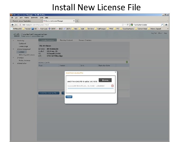Install New License File 