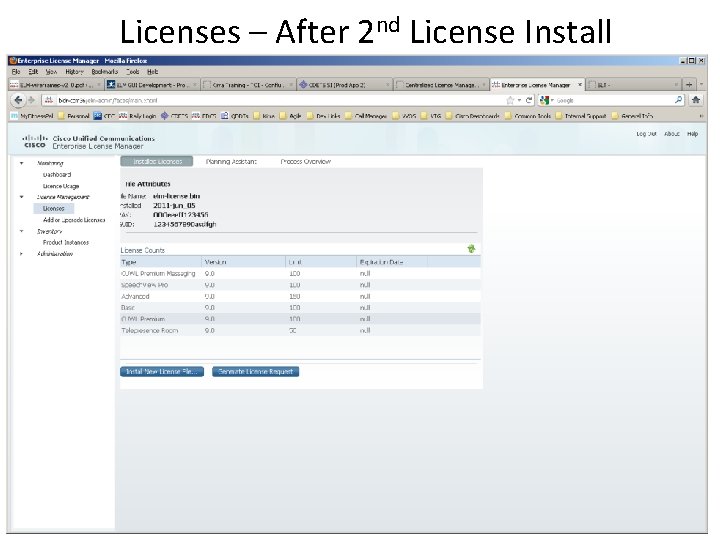 Licenses – After 2 nd License Install 
