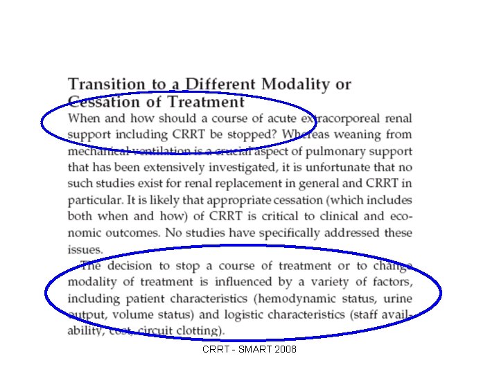 CRRT - SMART 2008 