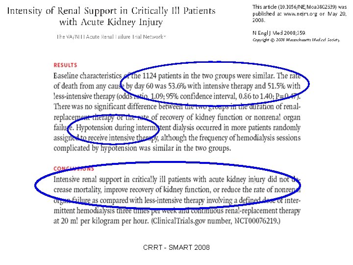 CRRT - SMART 2008 