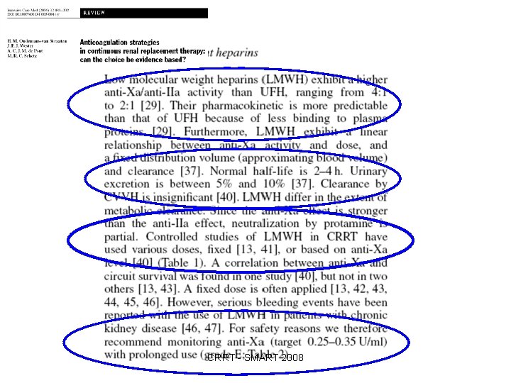 CRRT - SMART 2008 