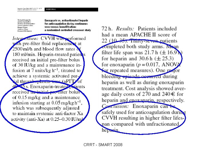 CRRT - SMART 2008 
