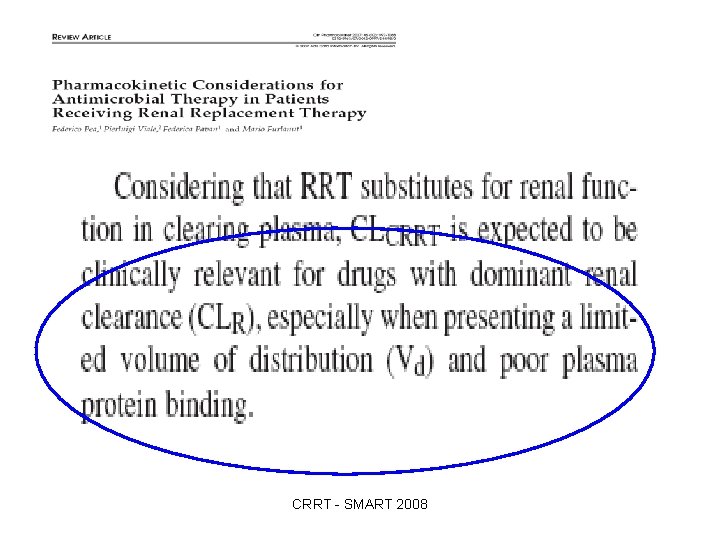 CRRT - SMART 2008 