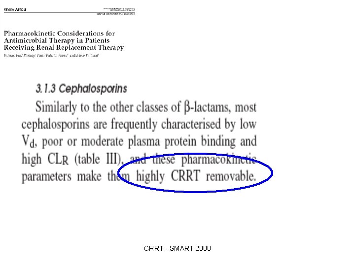 CRRT - SMART 2008 
