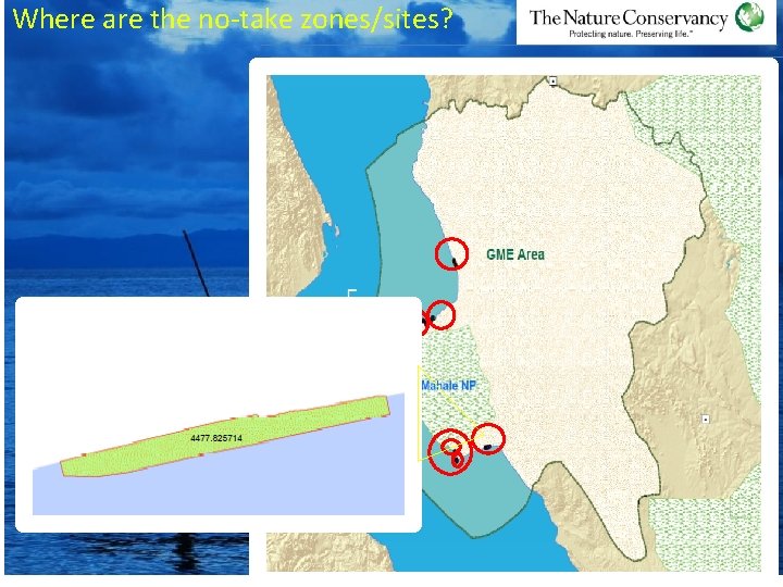 Where are the no-take zones/sites? Kapalamsenga Buhingu Katumbi Sibwesa Lufubu 