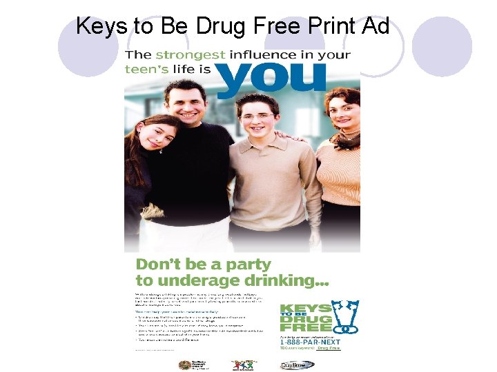 Keys to Be Drug Free Print Ad 