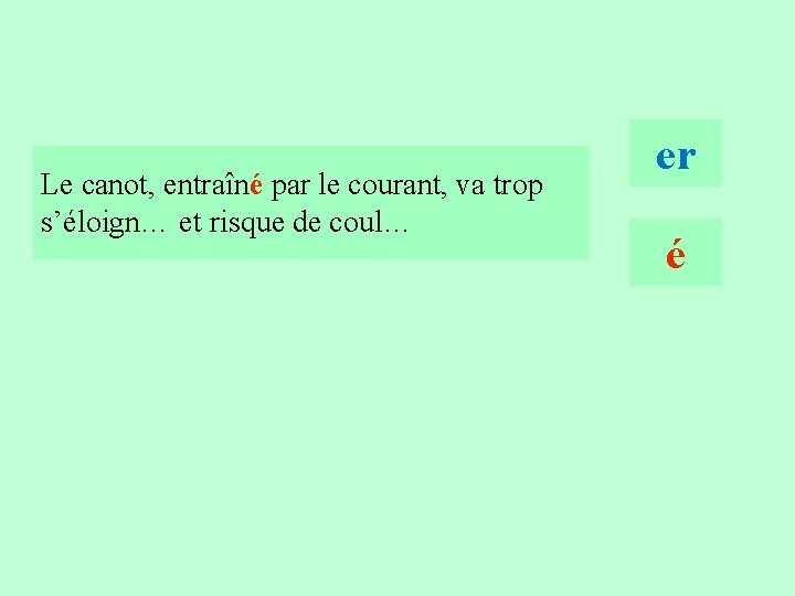 7 Le canot, entraîné par le courant, va trop s’éloign… et risque de coul…