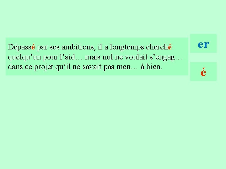 20 Dépassé par ses ambitions, il a longtemps cherché quelqu’un pour l’aid… mais nul