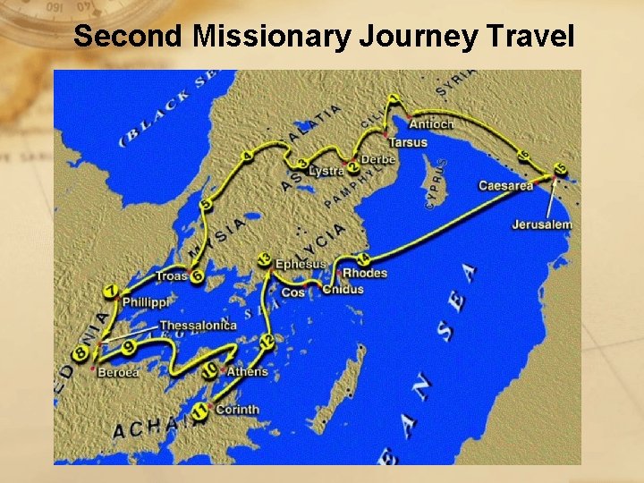 Second Missionary Journey Travel 