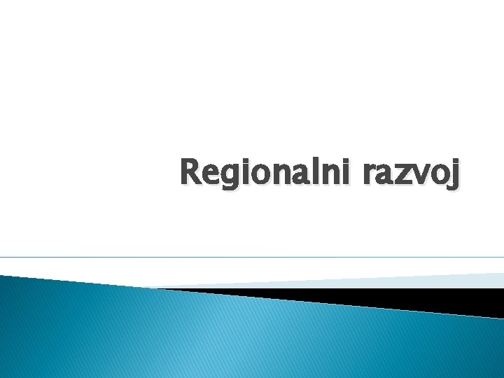 Regionalni razvoj 