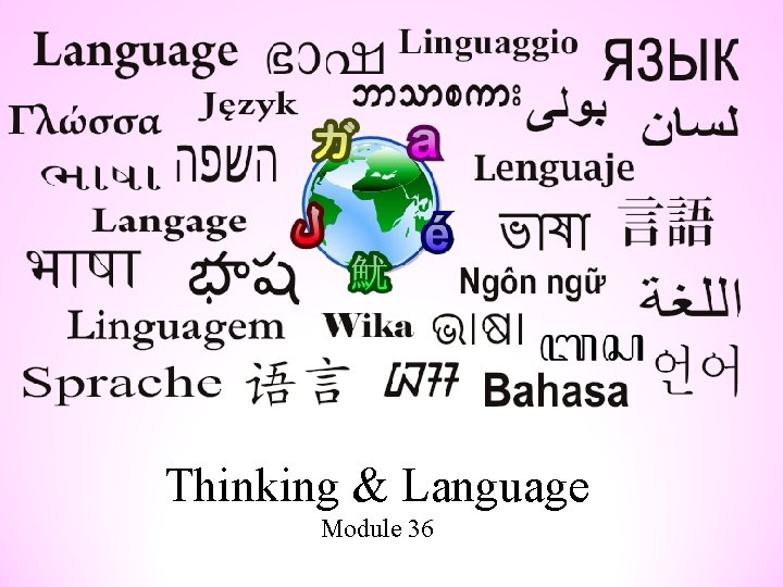 Thinking & Language Module 36 